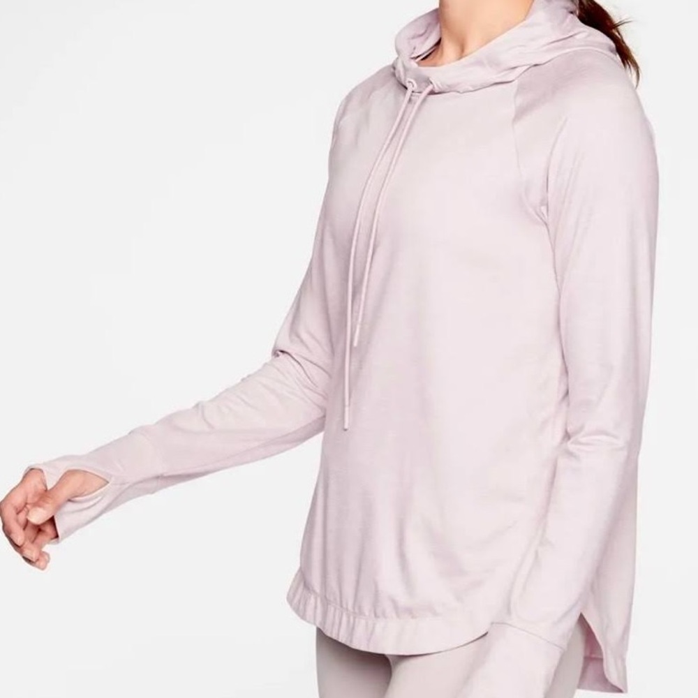 Athleta Uptempo Active Pullover Hoodie Size XS Thumbhole UPF 50+ Wicking